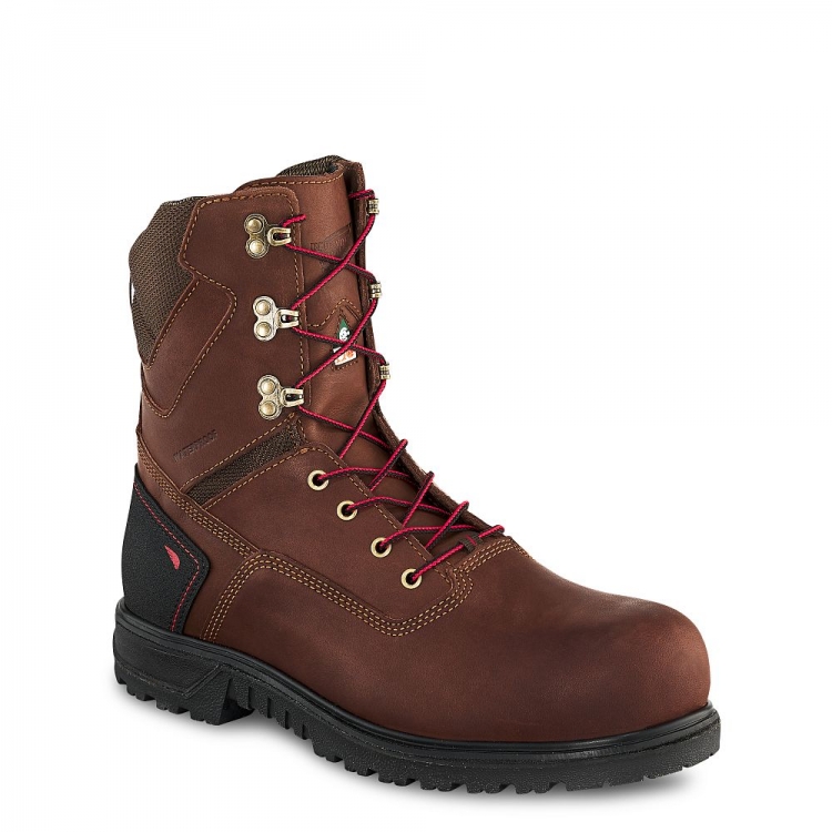Red Wing Brnr XP - Men's 8-inch Waterproof CSA Safety Toe Boot - Click Image to Close