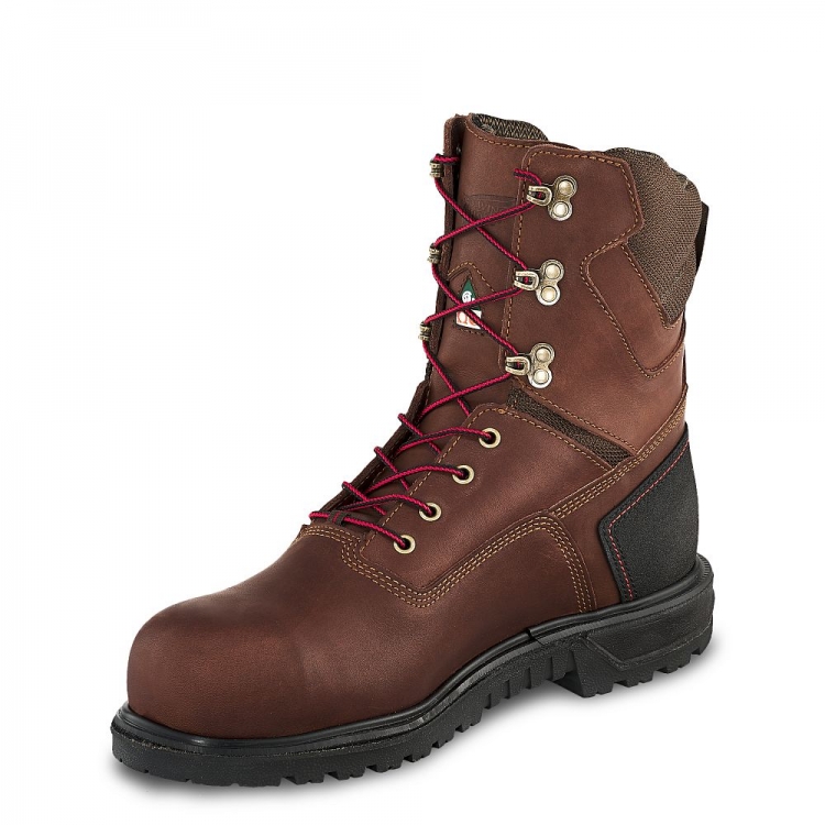 Red Wing Brnr XP - Men's 8-inch Waterproof CSA Safety Toe Boot - Click Image to Close